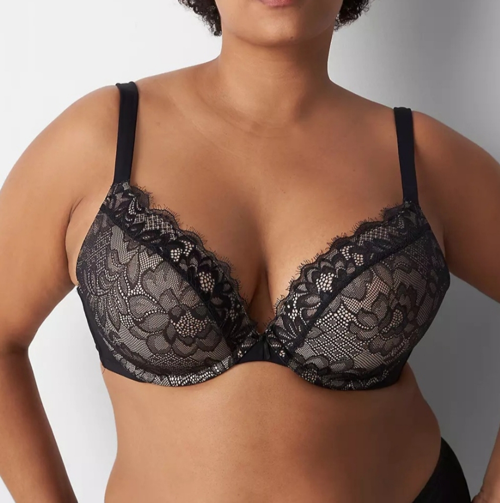 Cacique Black Lace Bra